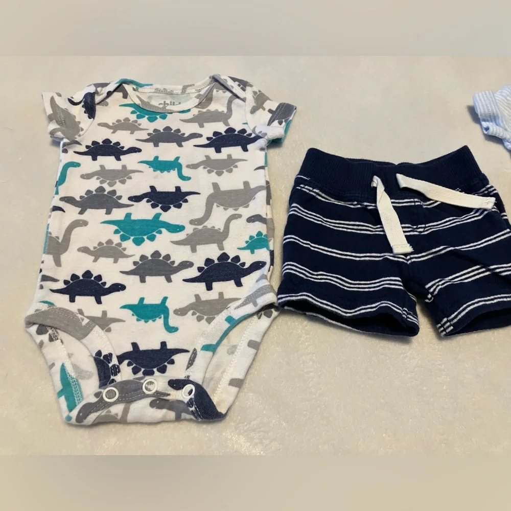 Carter's Blue and White Outfits-Dinosaur - Picture 2 of 7